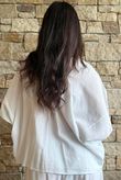 Rustic Nature Linen Blend Pocket Tee White